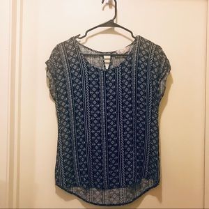 Pink Republic black/white top